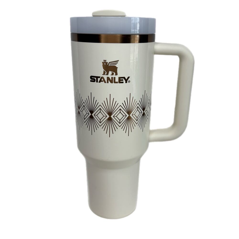 Stanley Deco Cream Gloss 40 oz Tumbler No Straw